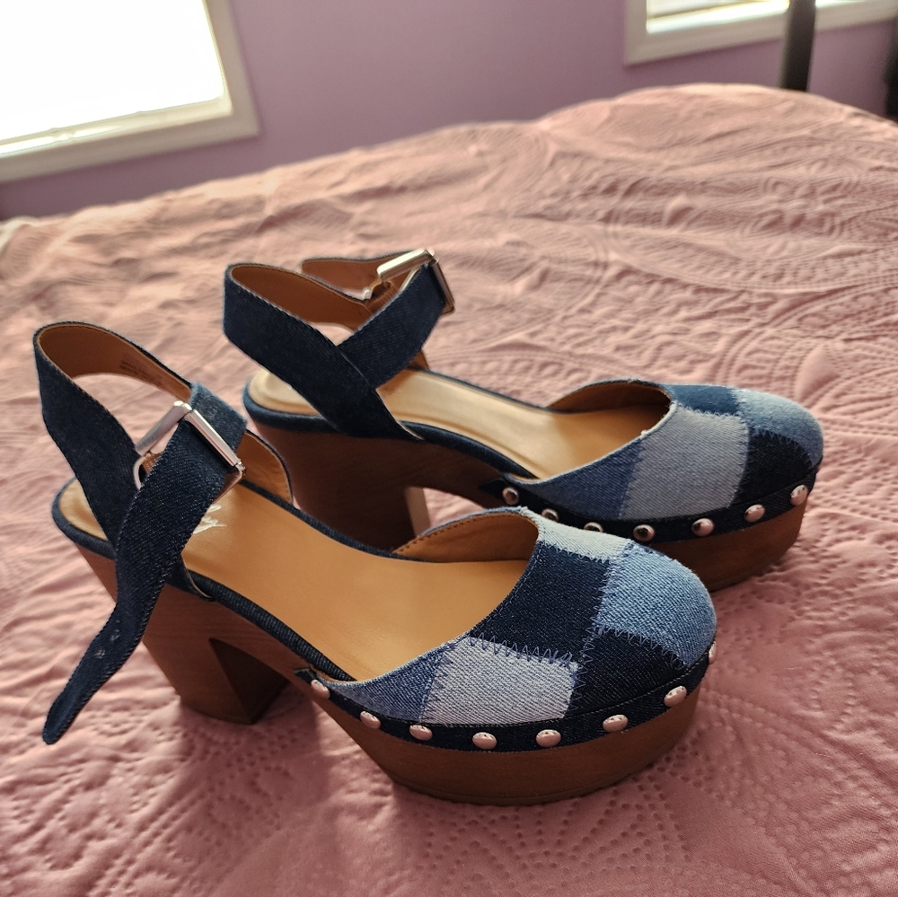 Wonderly Denim Patch Shoes